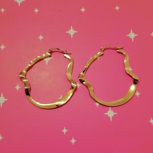 Mango Gold Hoop Earrings